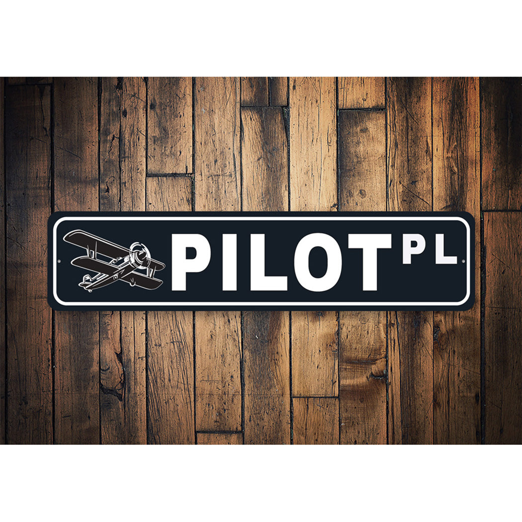 Pilot Street Sign
