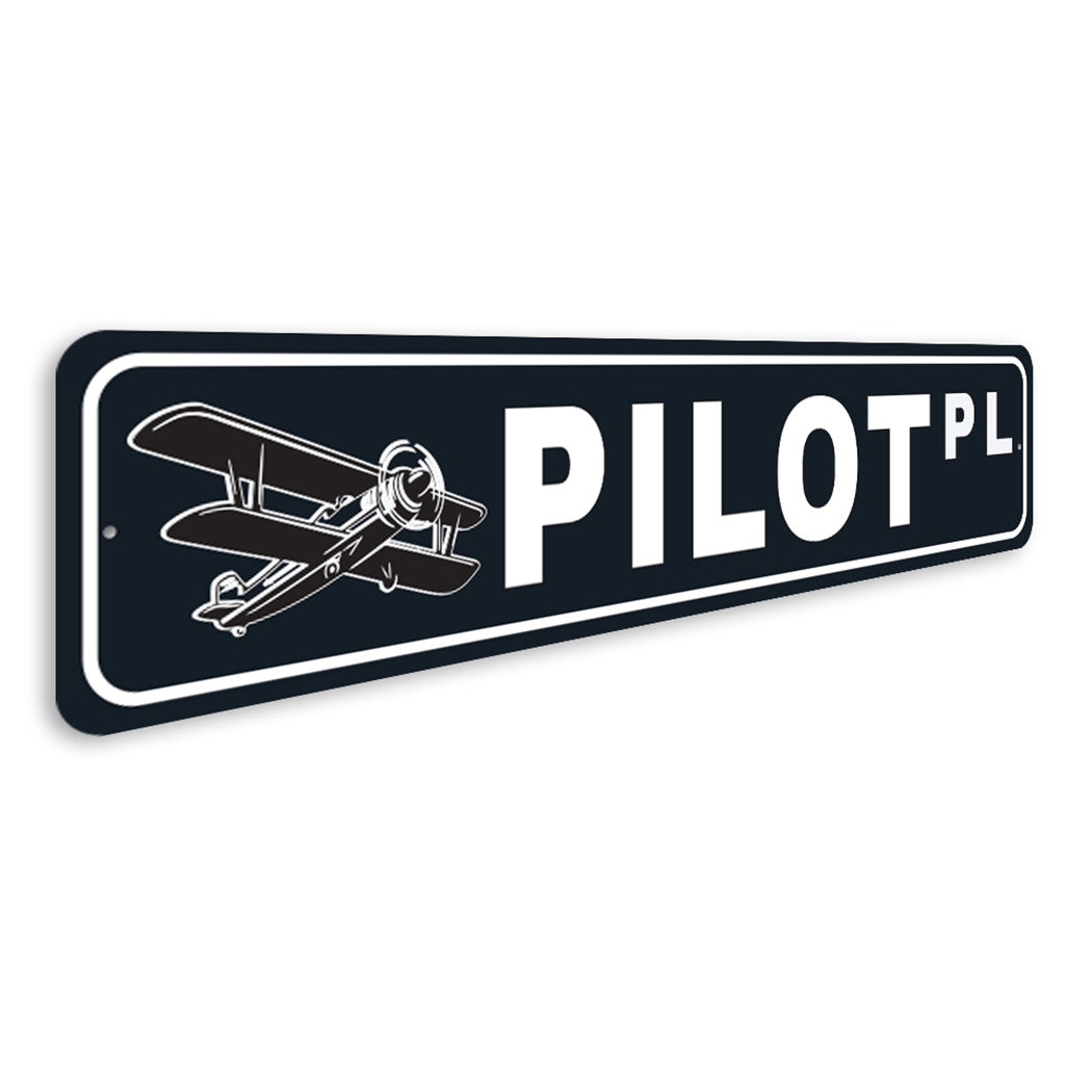Pilot Street Sign
