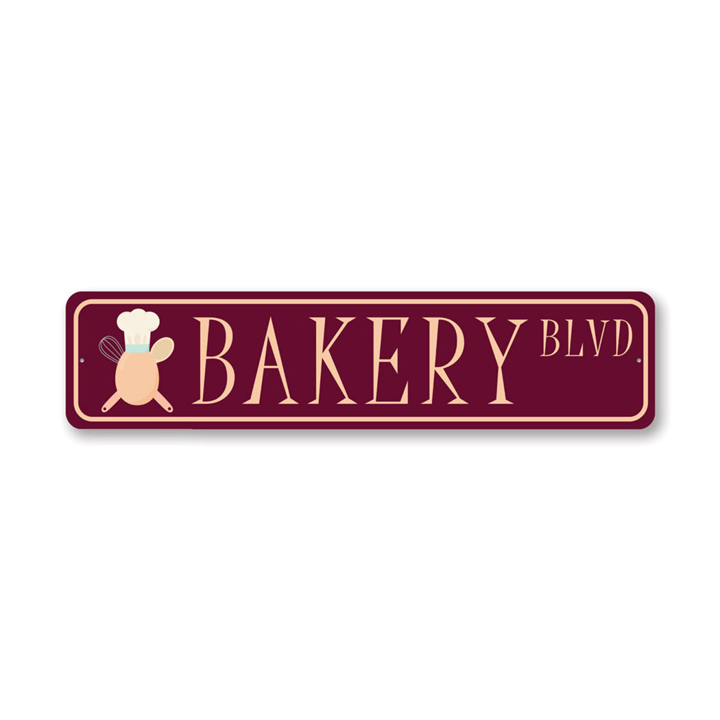 Bakery Street Metal Sign