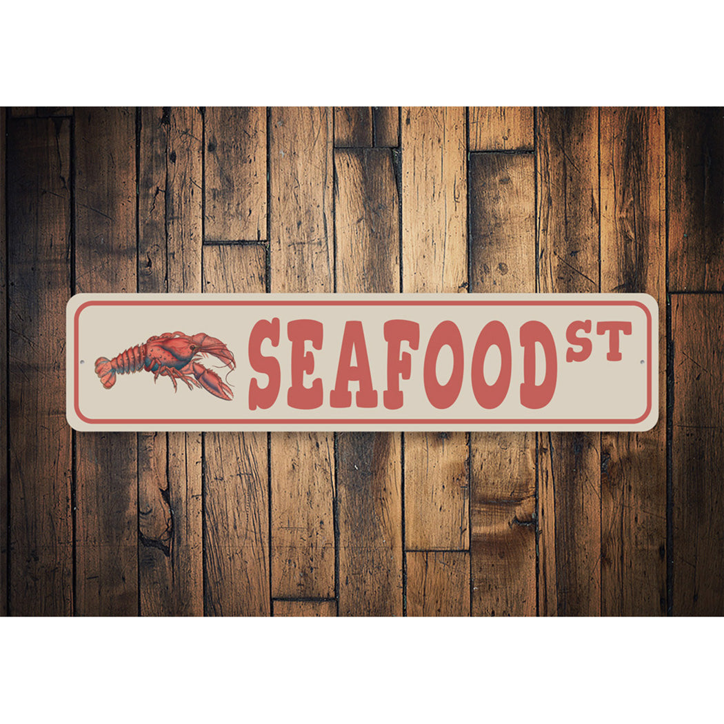 Seafood Street Sign