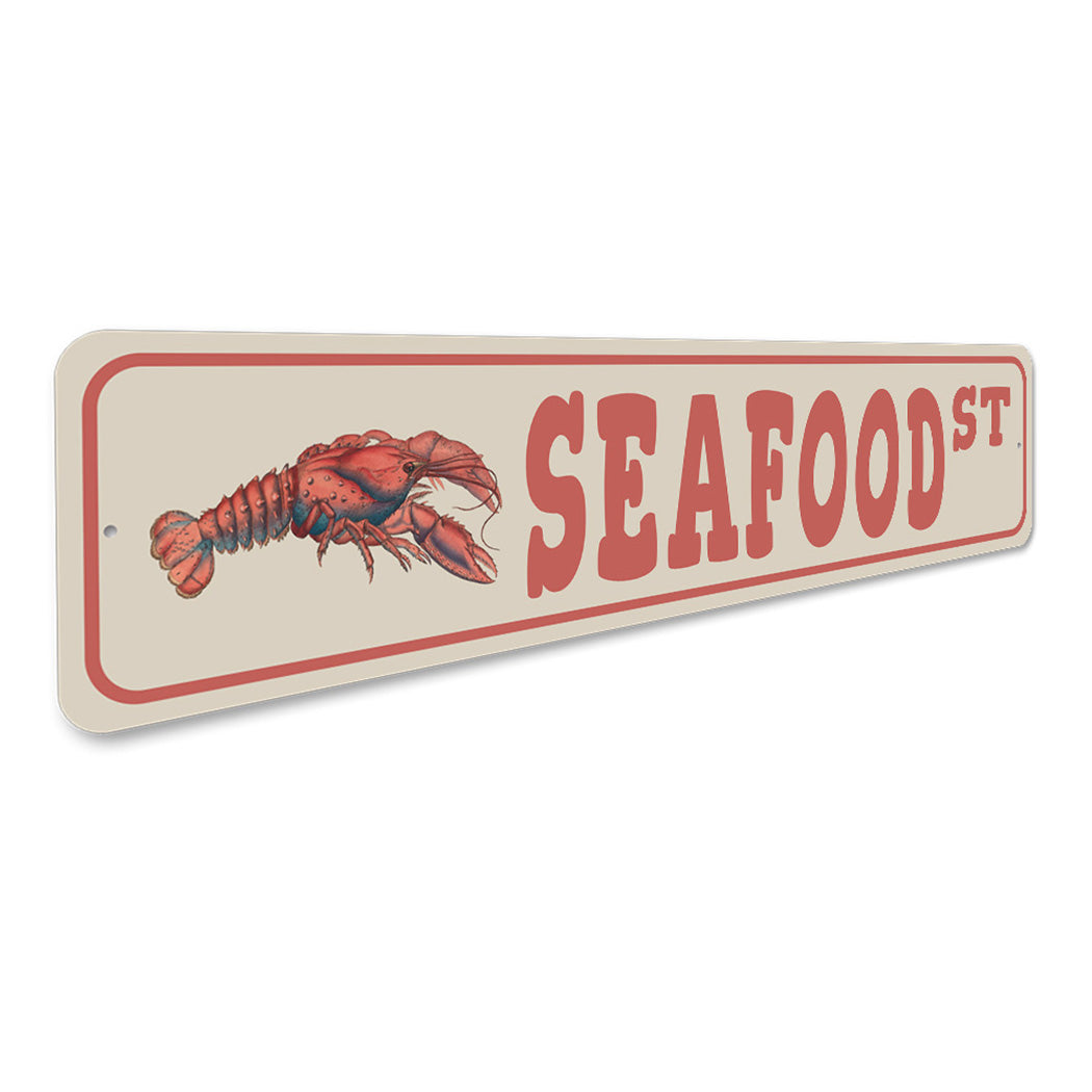 Seafood Street Sign