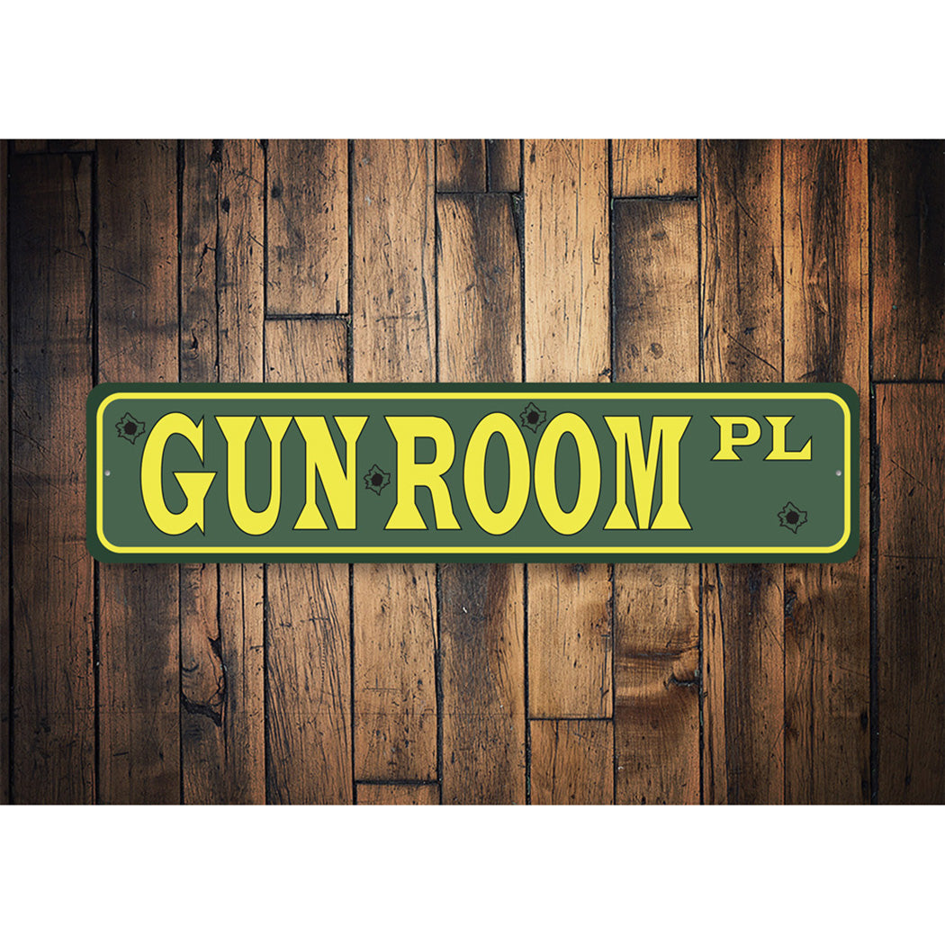 Gun Room Street Sign