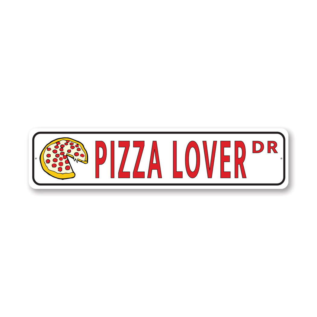 Pizza Street Metal Sign