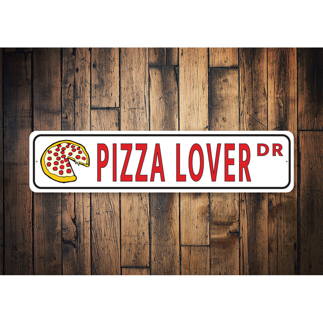 Pizza Street Sign