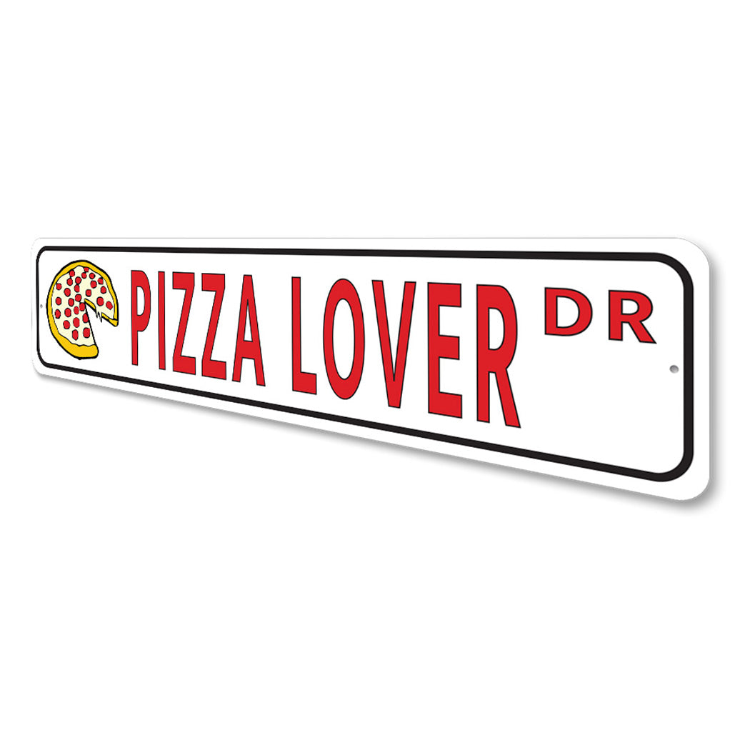 Pizza Street Sign