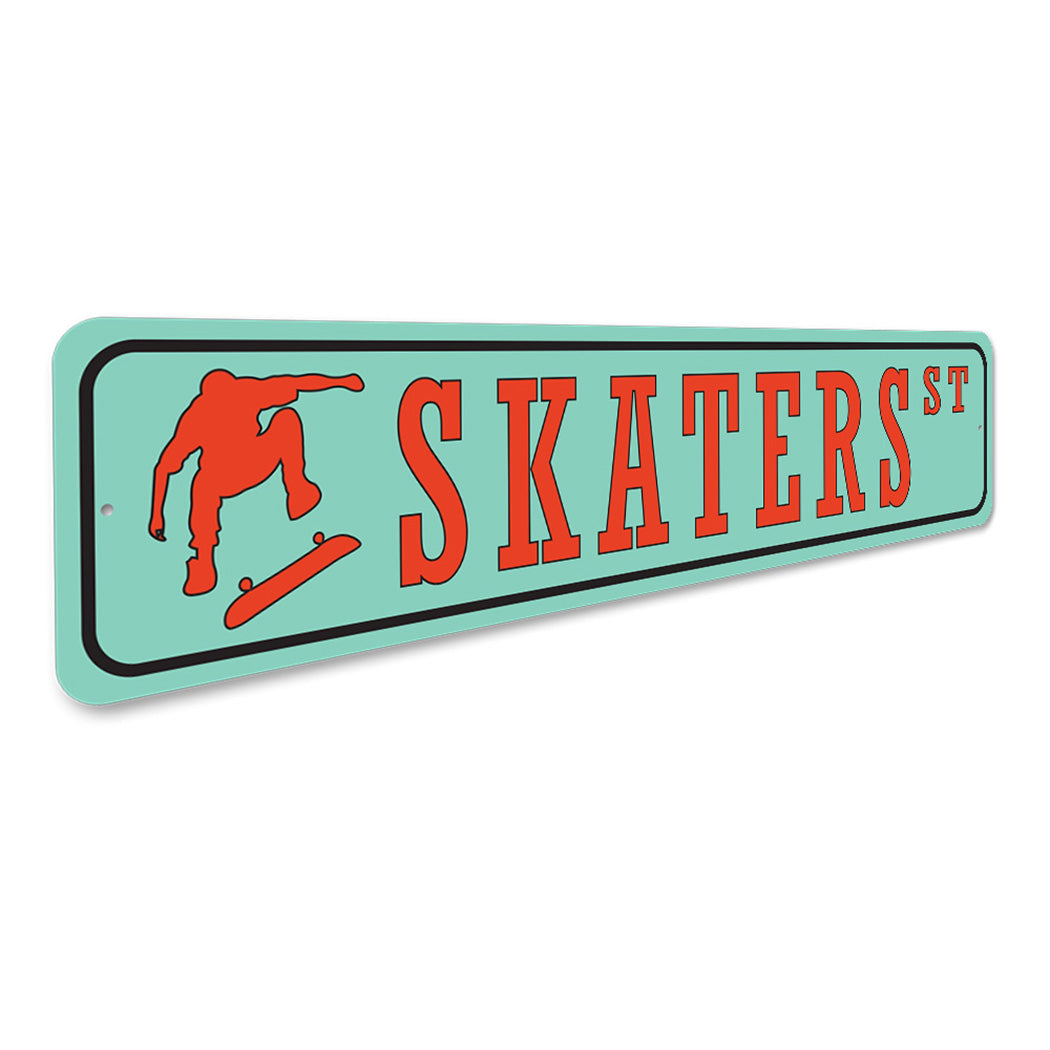 Skaters Street Sign