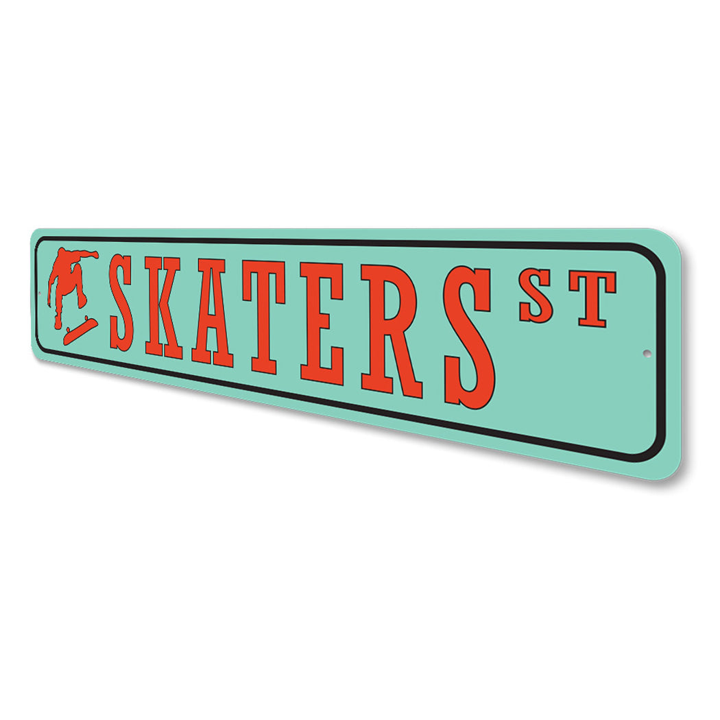 Skaters Street Sign
