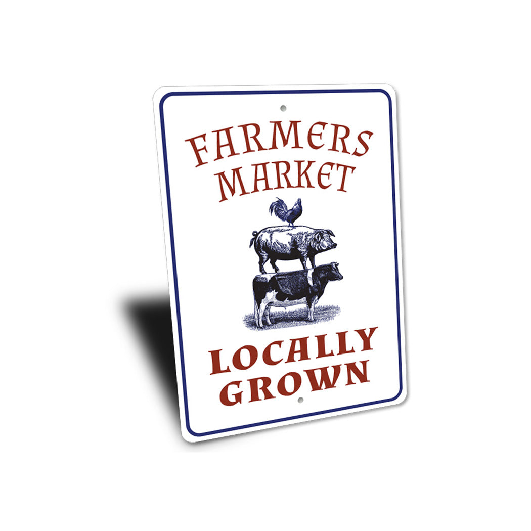 Locally Grown Farmer's Market Sign