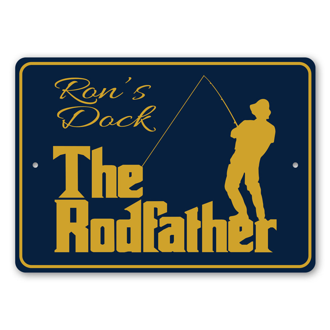 The Rodfather Fishing Sign