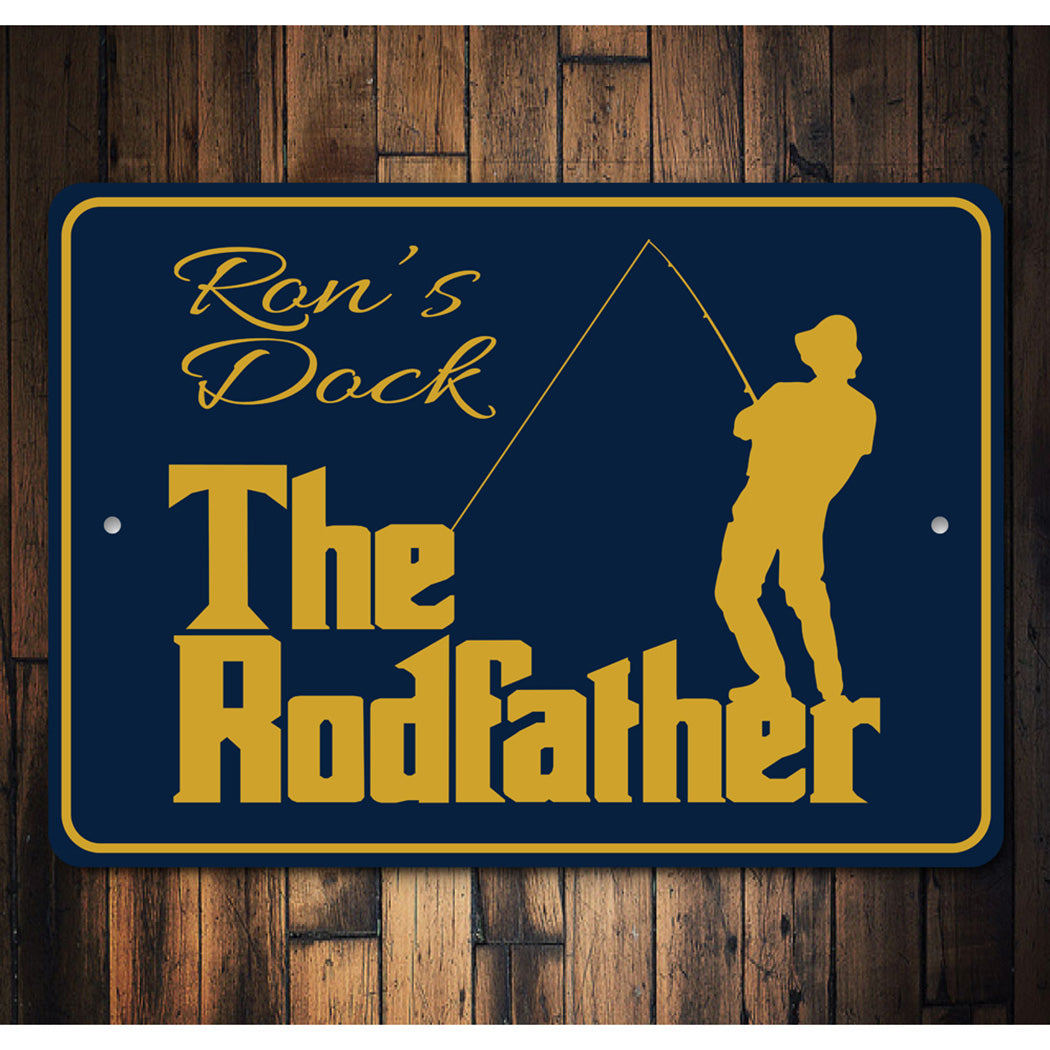 The Rodfather Fishing Sign