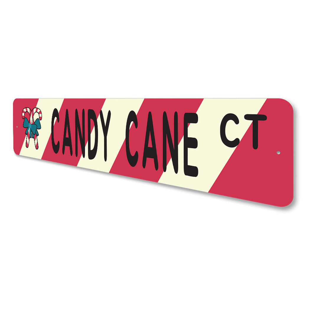 Candy Cane Street Sign