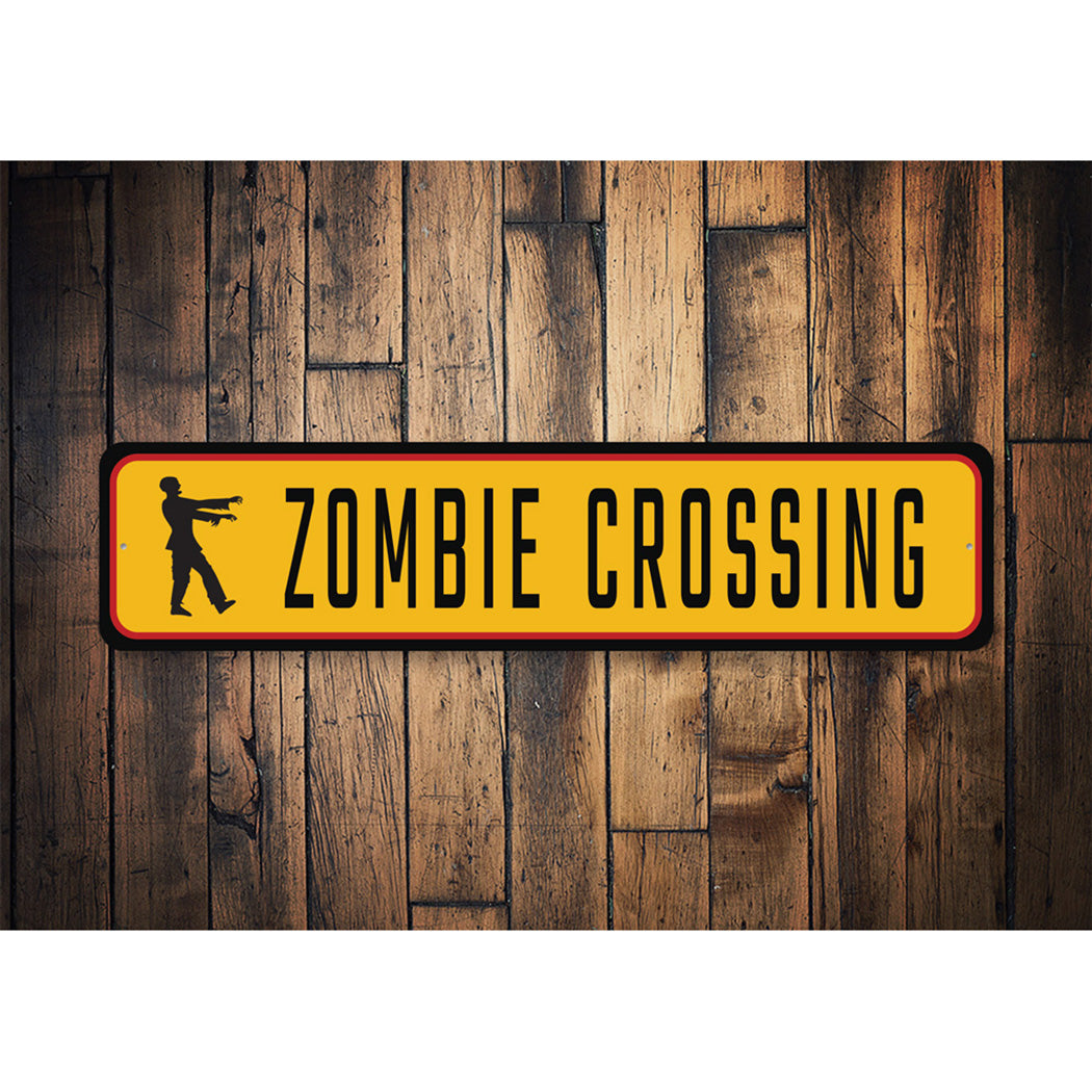 Zombie Crossing Street Sign