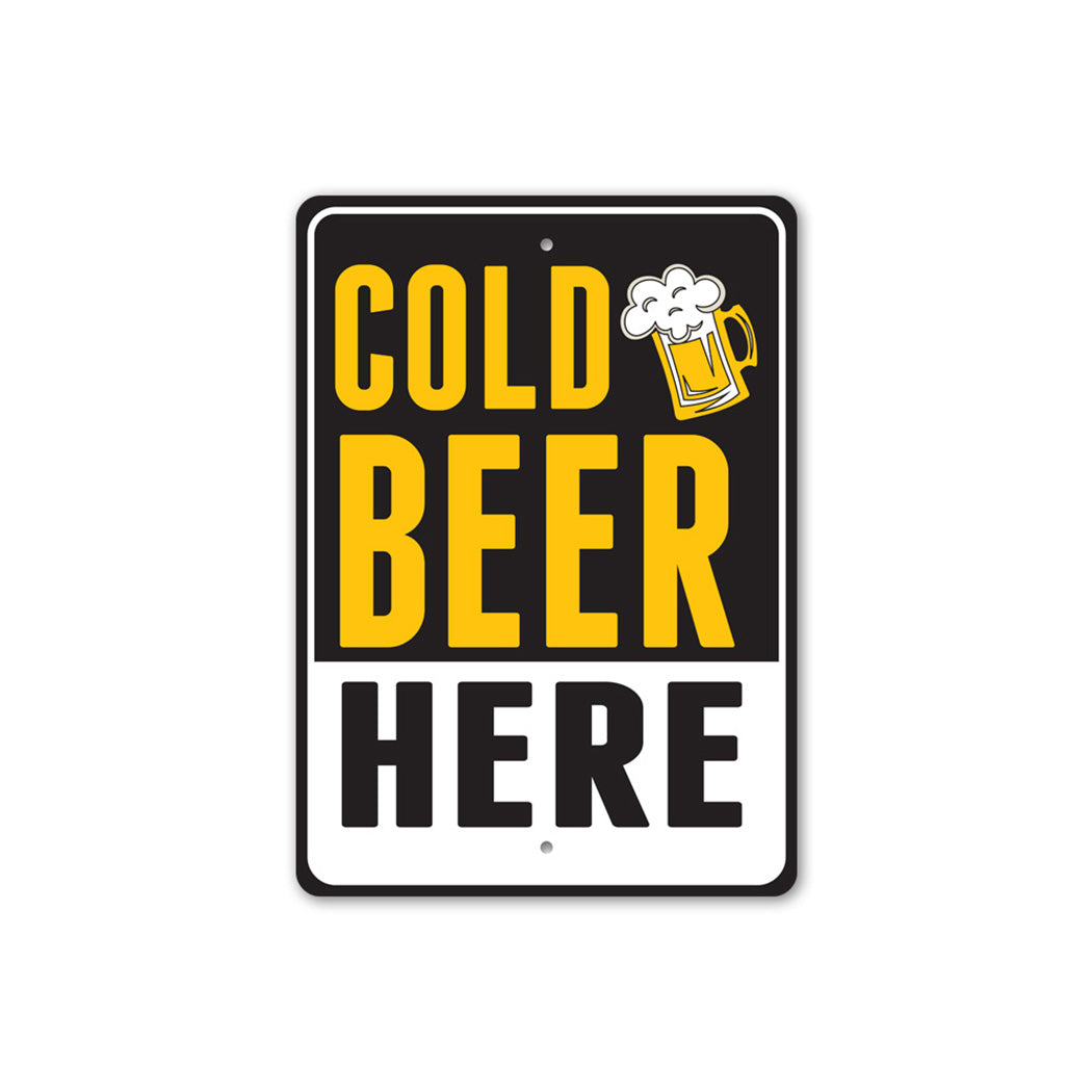 Cold Beer Here Sign