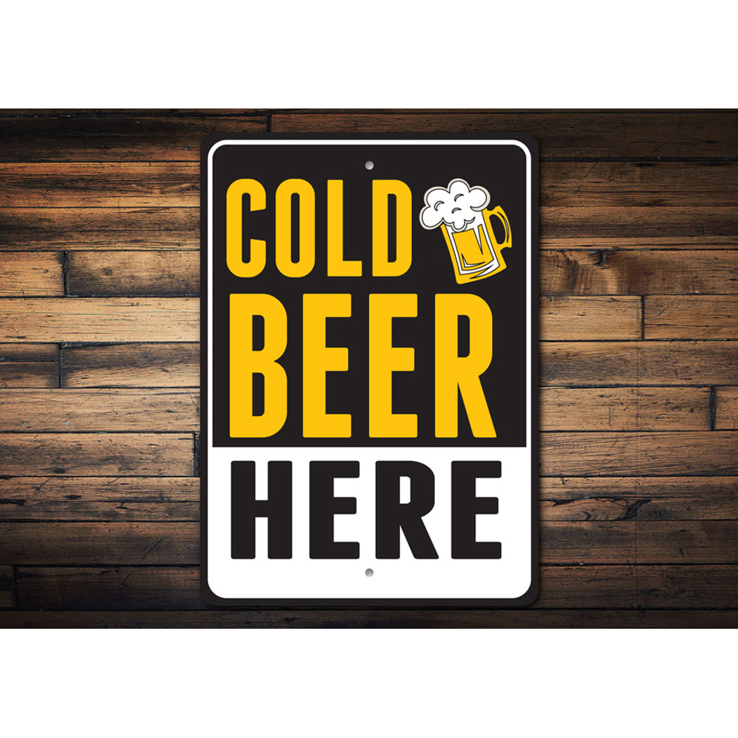 Cold Beer Here Sign