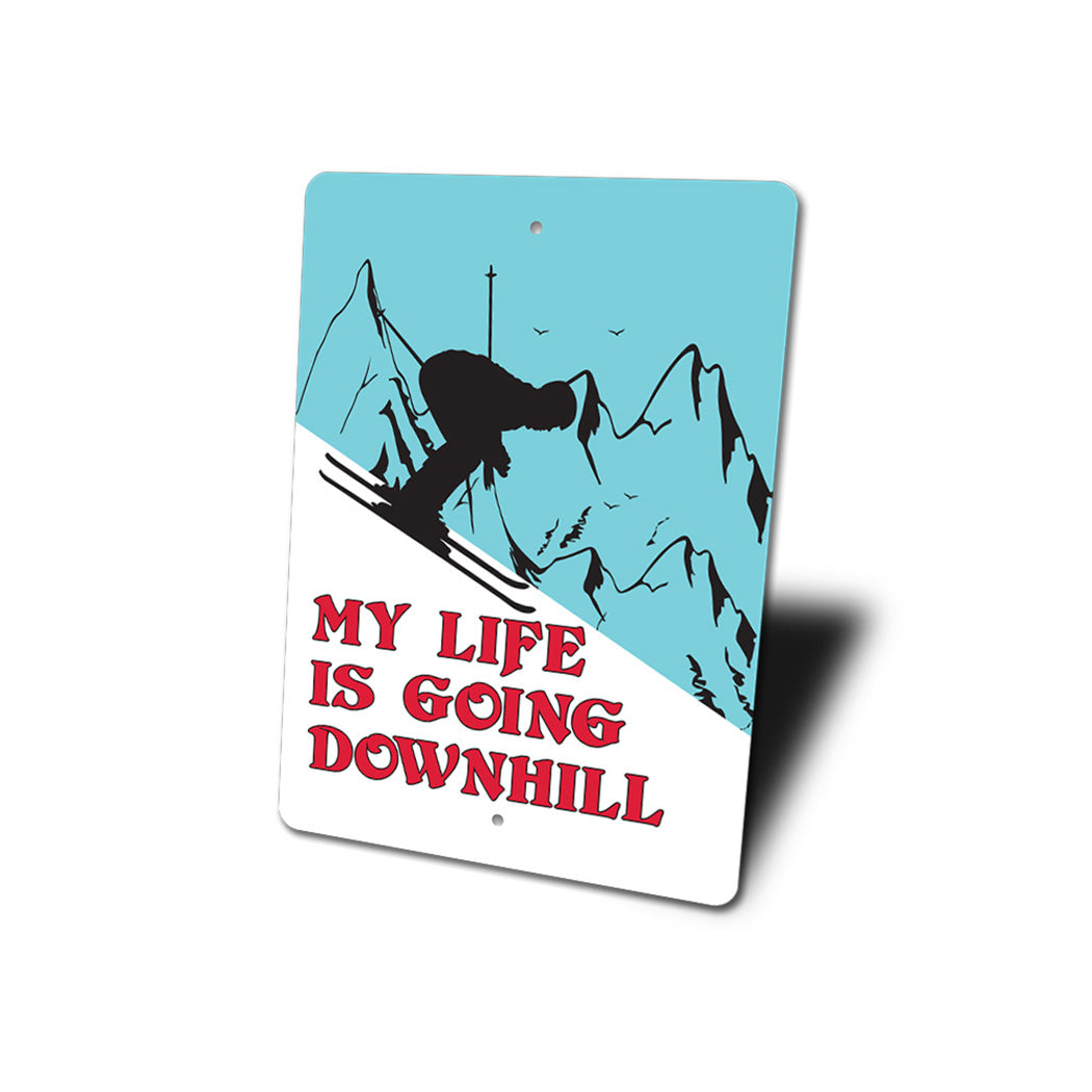 Funny Skiing Pun Sign