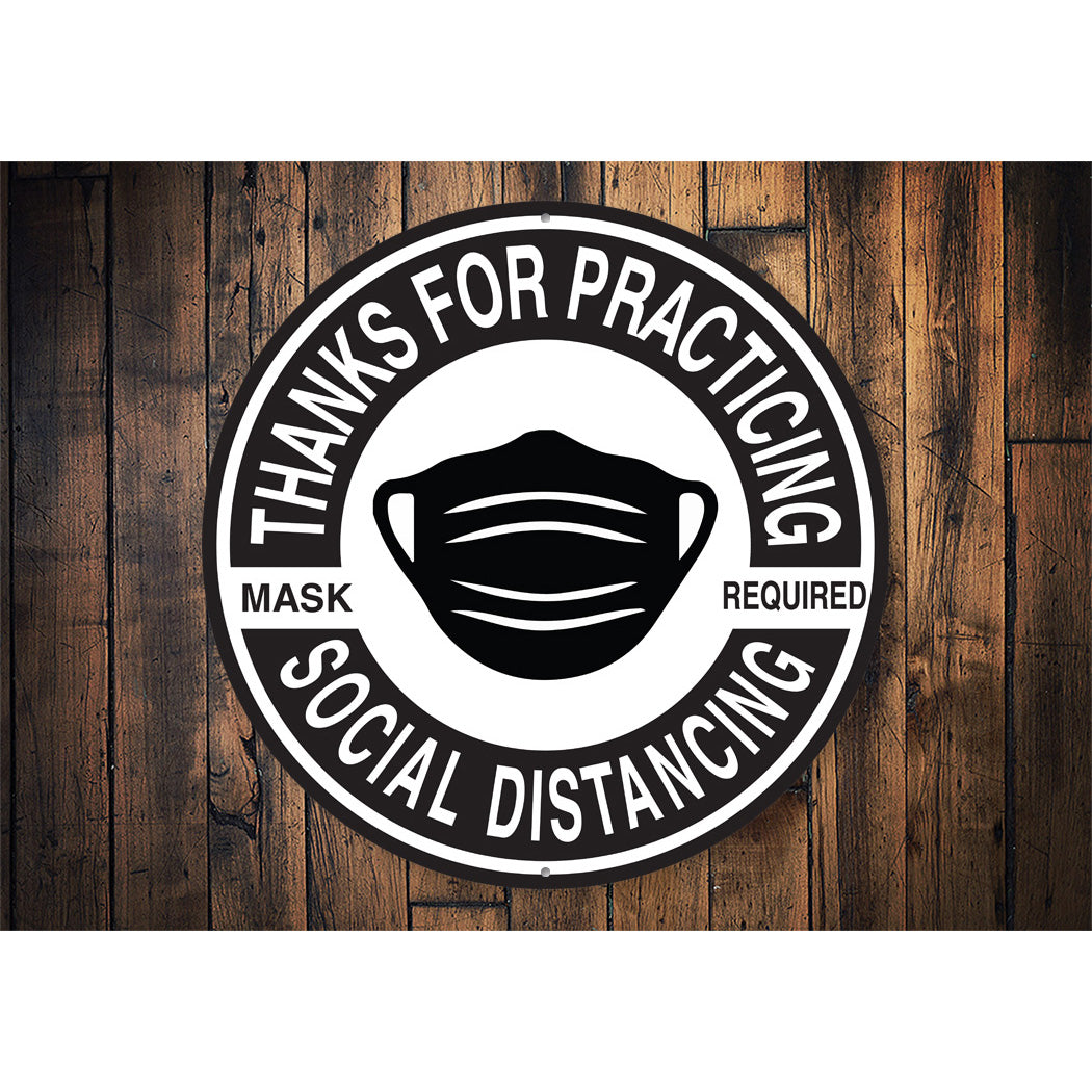 Mask Required Circle Sign