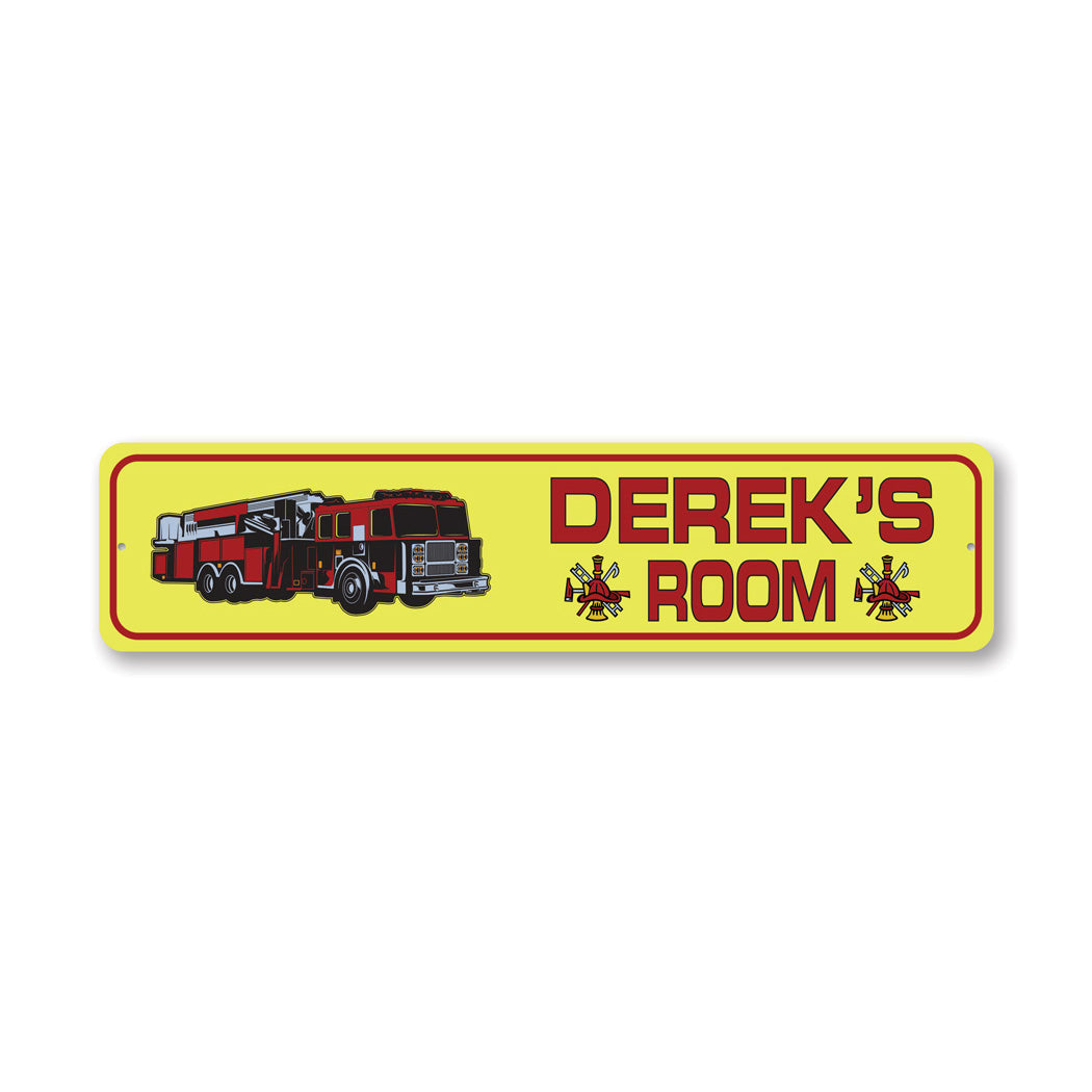 Fire Chief Kid Room Sign Sign