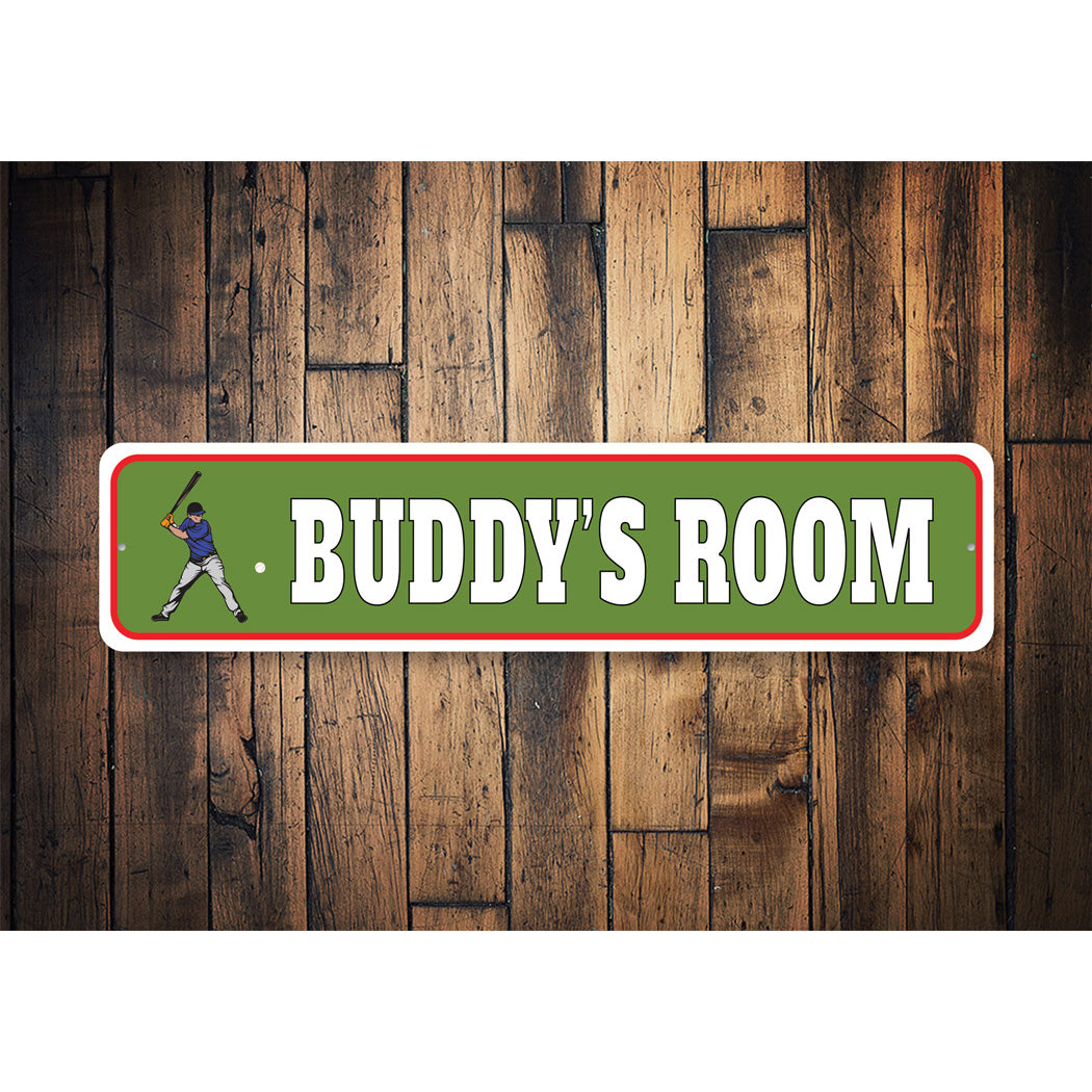 Kid Baseball Room Sign