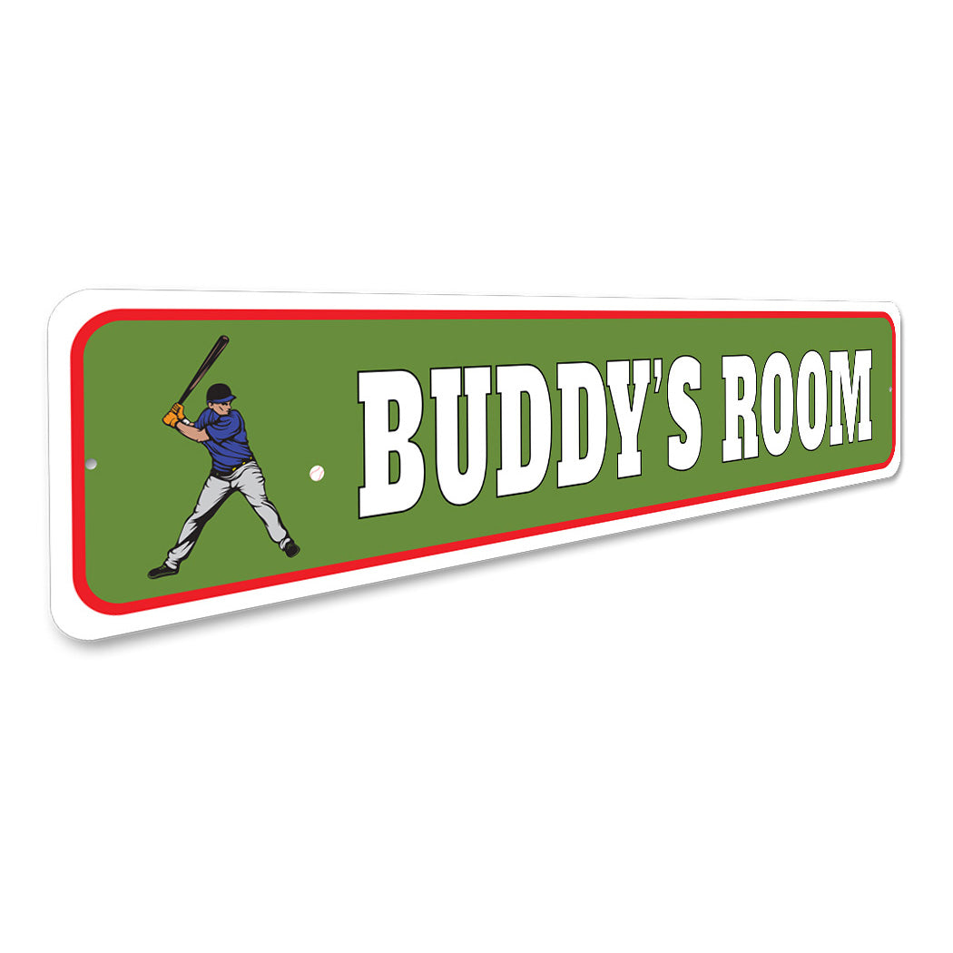 Kid Baseball Room Sign