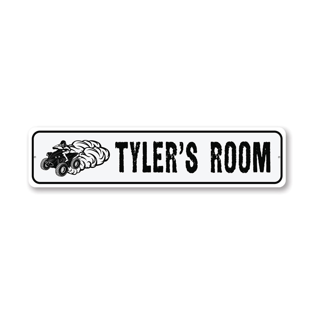Kid Atv Room Metal Sign