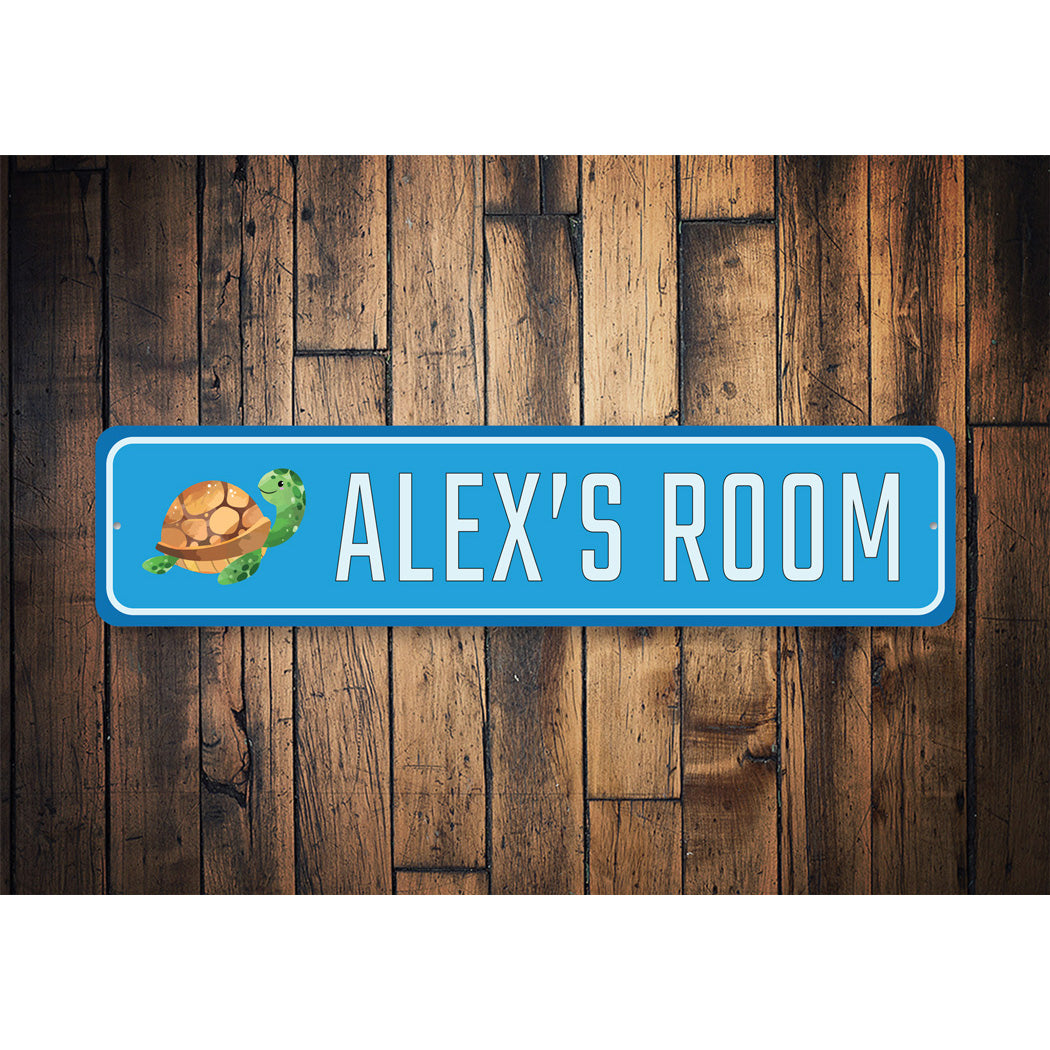 Kid Turtle Room Sign
