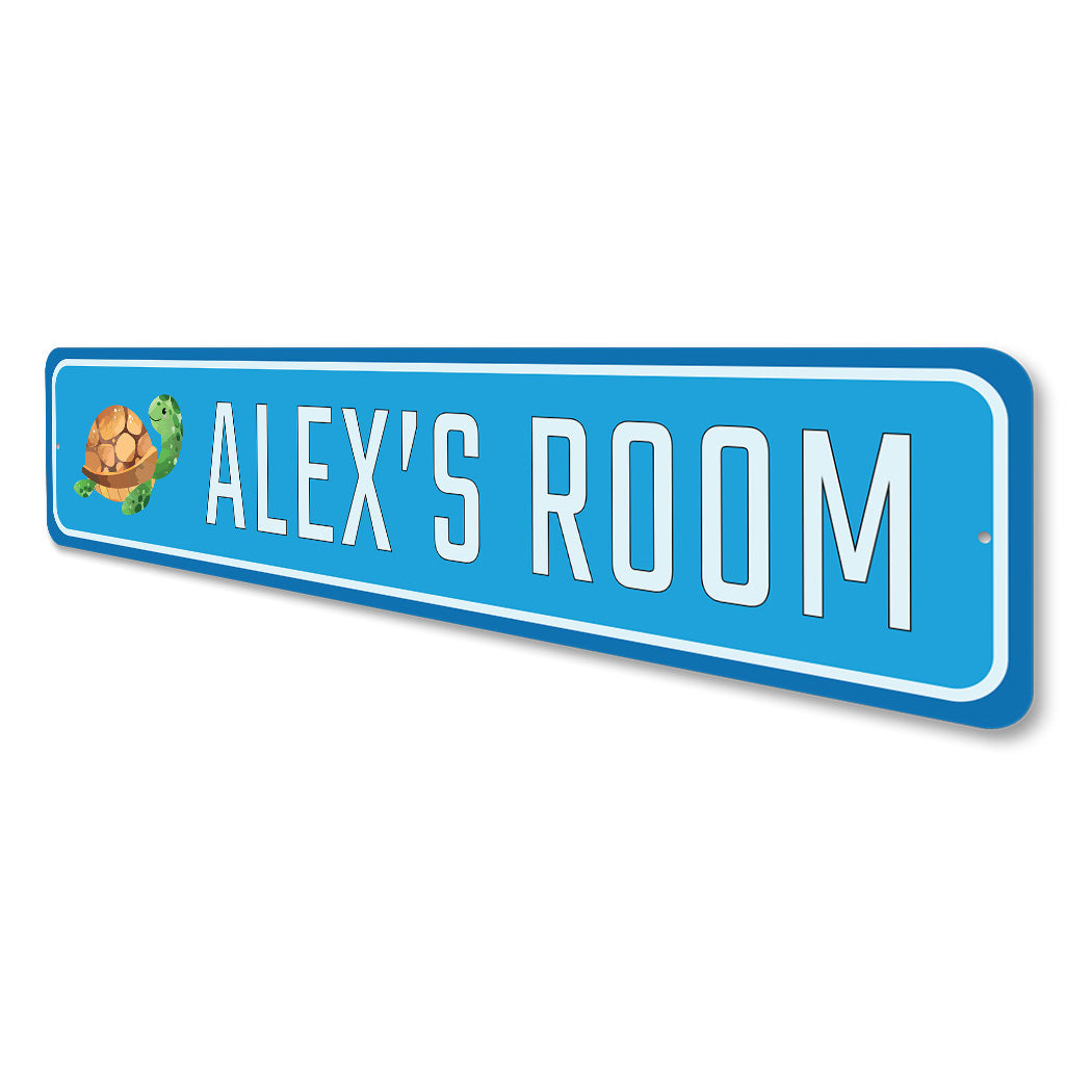 Kid Turtle Room Sign