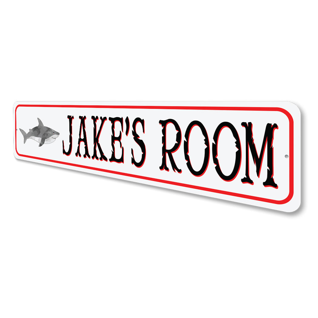 Kid Shark Room Sign Sign