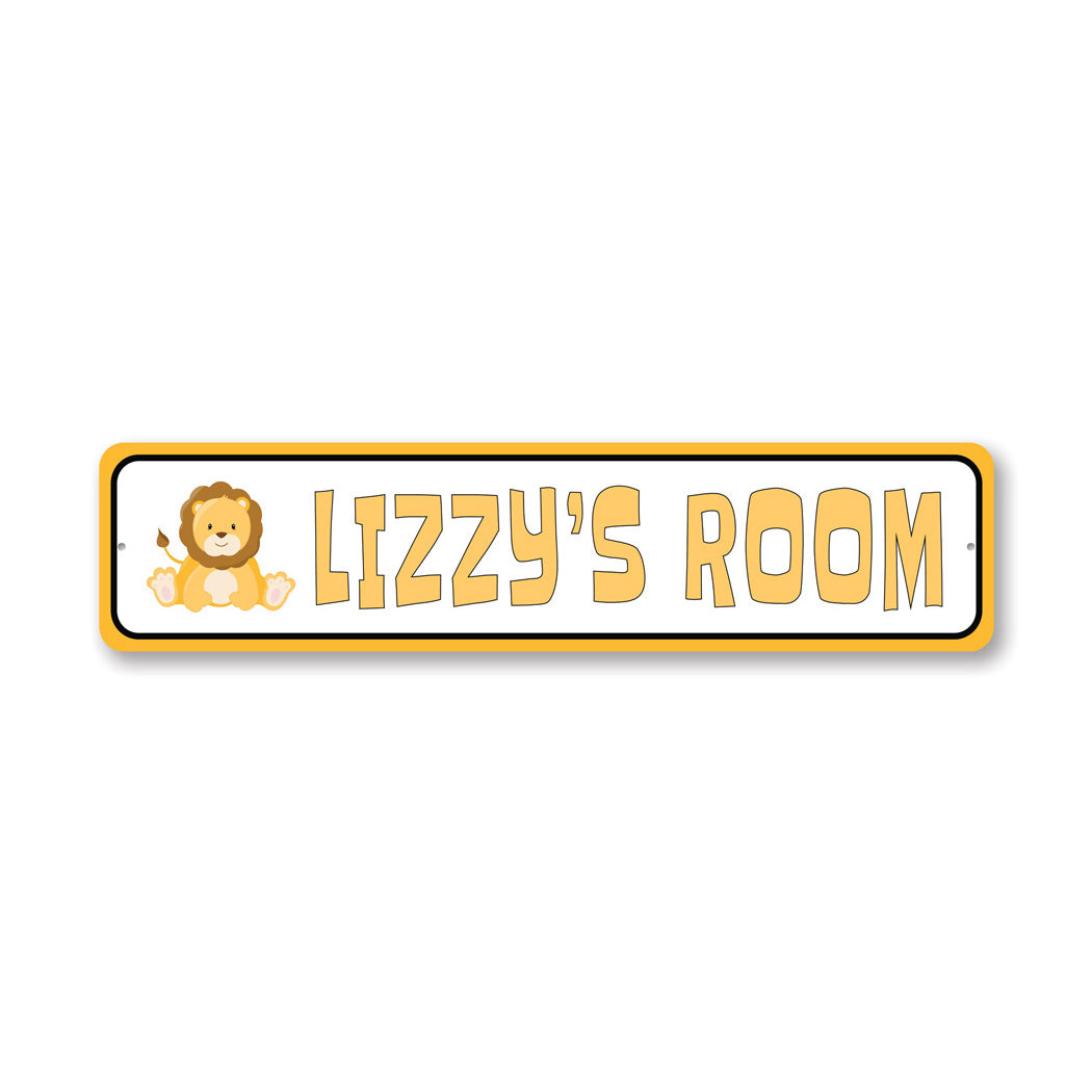 Kid Lion Room Metal Sign Metal Sign