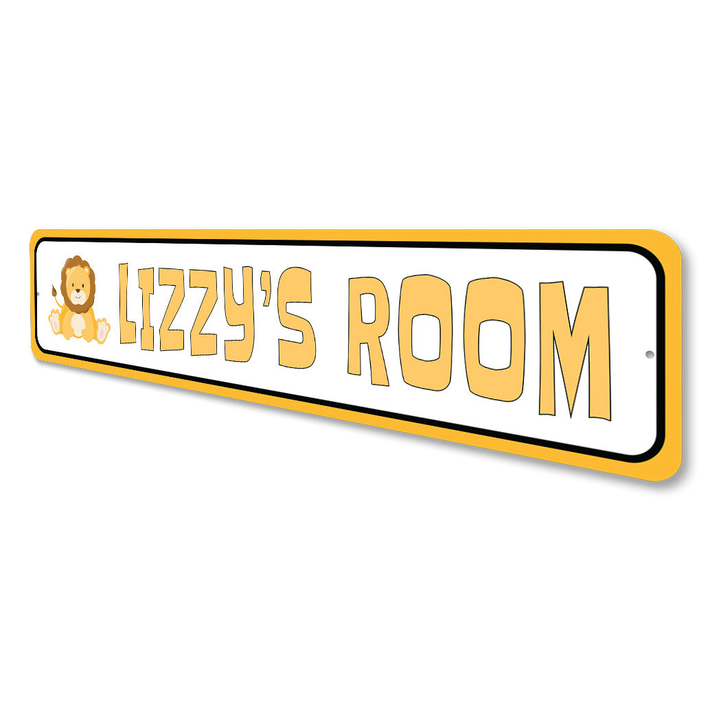 Kid Lion Room Sign Sign