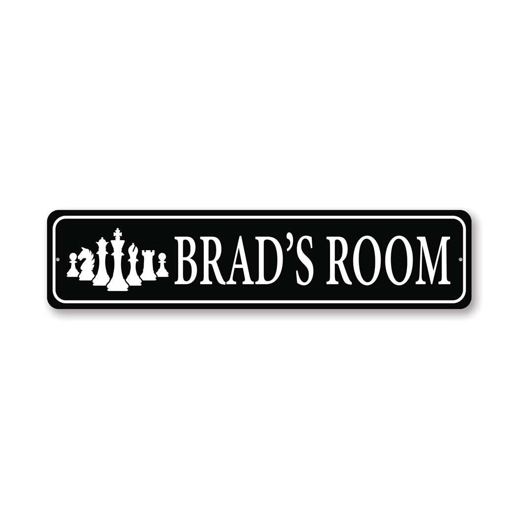 Kid Chess Room Metal Sign Metal Sign