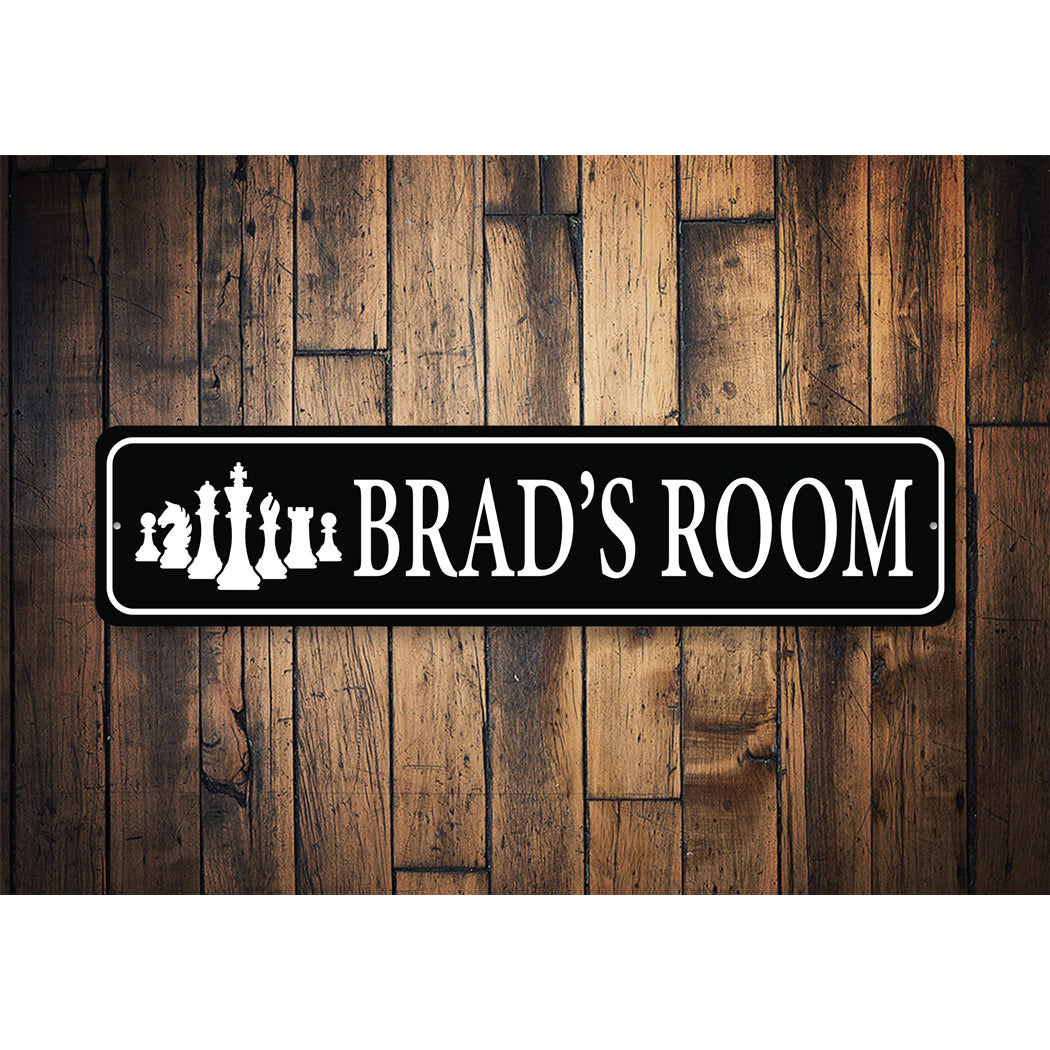 Kid Chess Room Sign Sign
