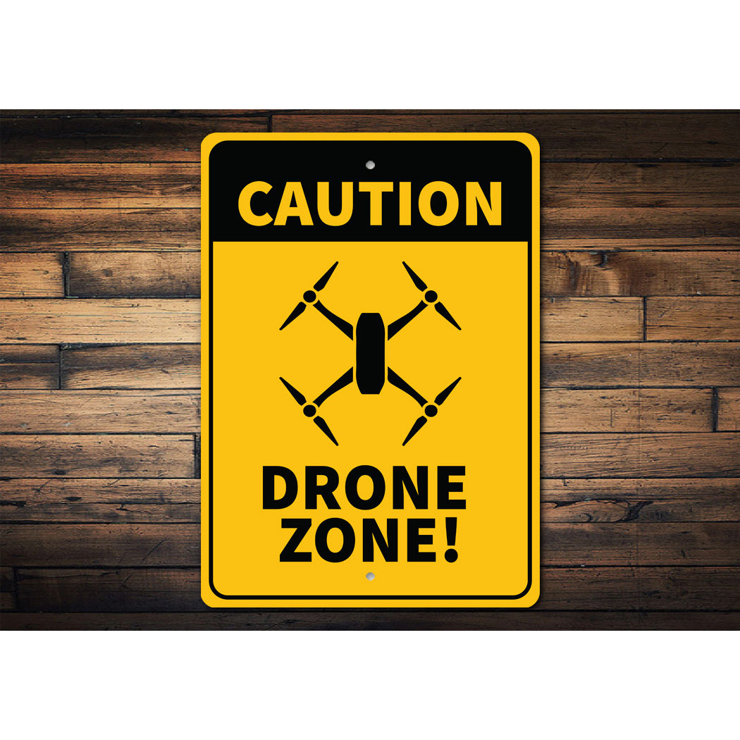 Caution Drone Area Sign