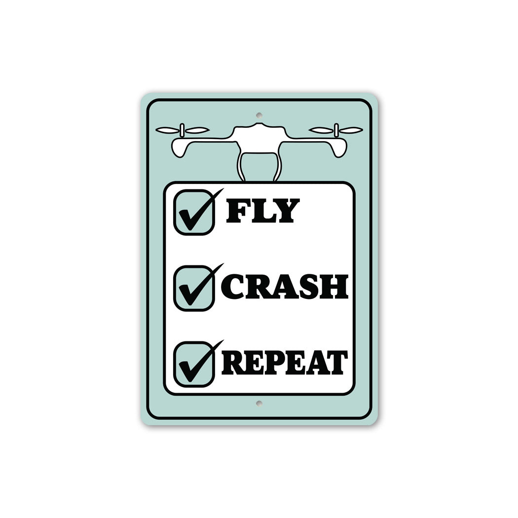 Build Crash Repeat Sign