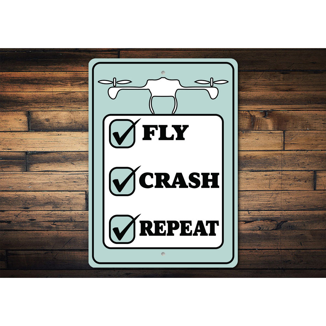 Build Crash Repeat Sign