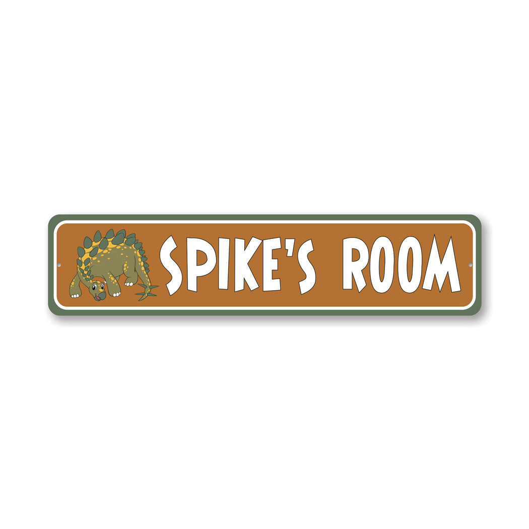 Stegasaraus Kid Room Metal Sign Metal Sign