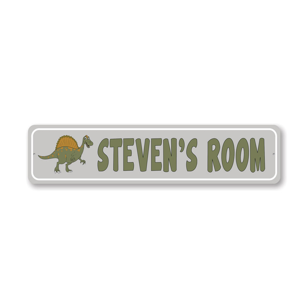 Spinosauras Kid Room Metal Sign Metal Sign