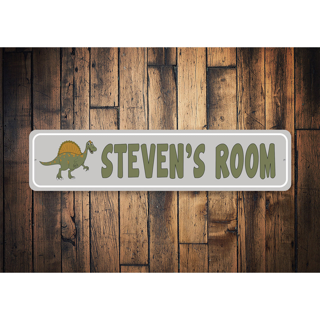 Spinosauras Kid Room Sign Sign