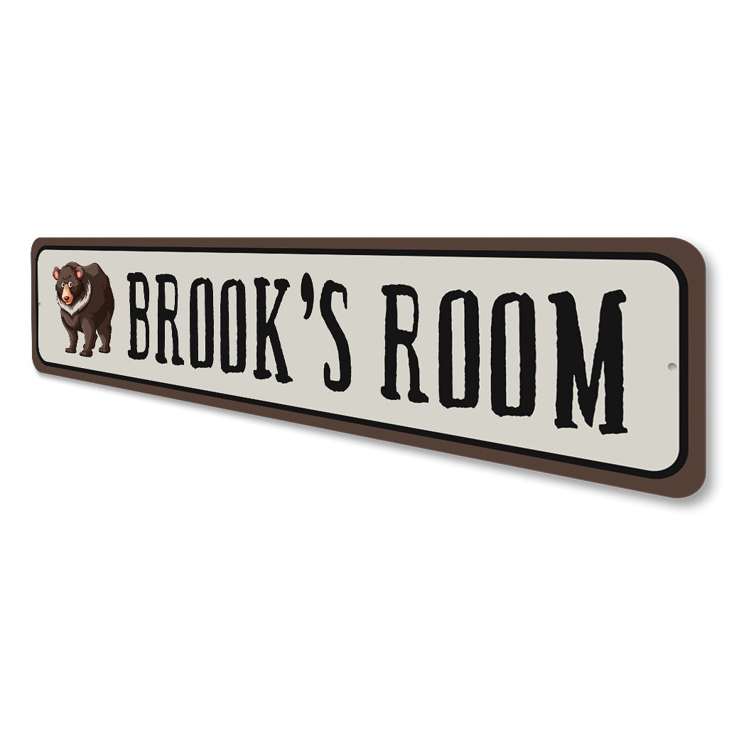 Kid Bear Room Sign Sign