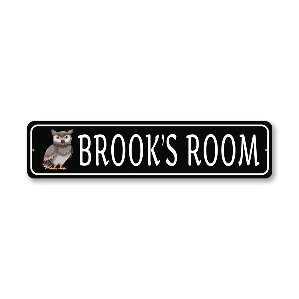 Kid Owl Room Metal Sign Metal Sign