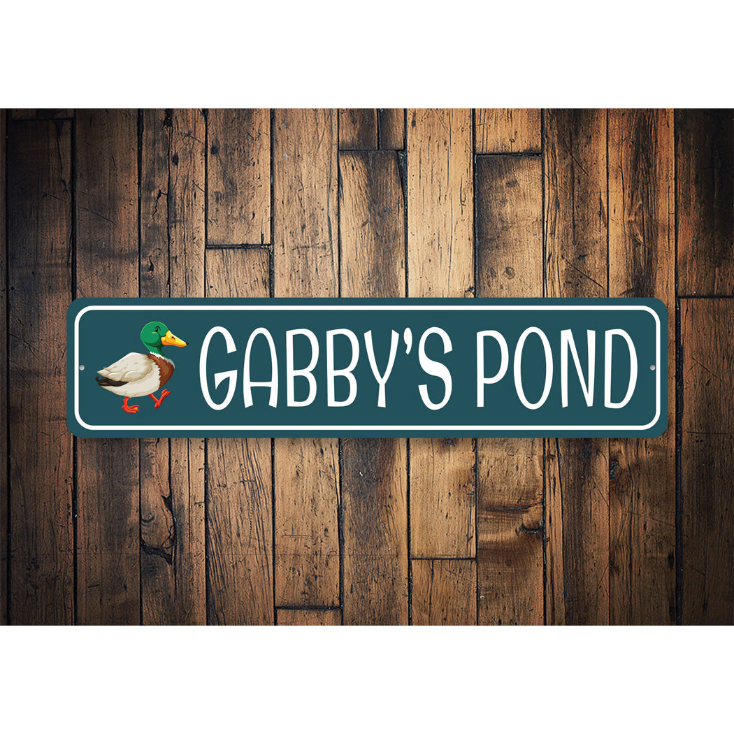 Duck Pond Kid Sign Sign