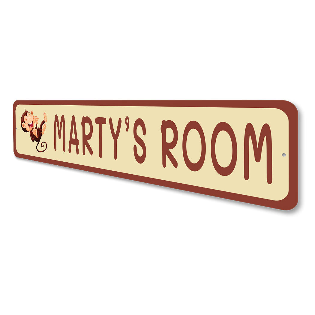Kid Monkey Room Sign