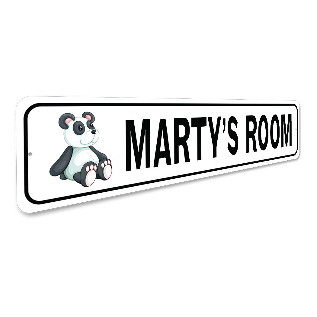 Kid Panda Room Sign