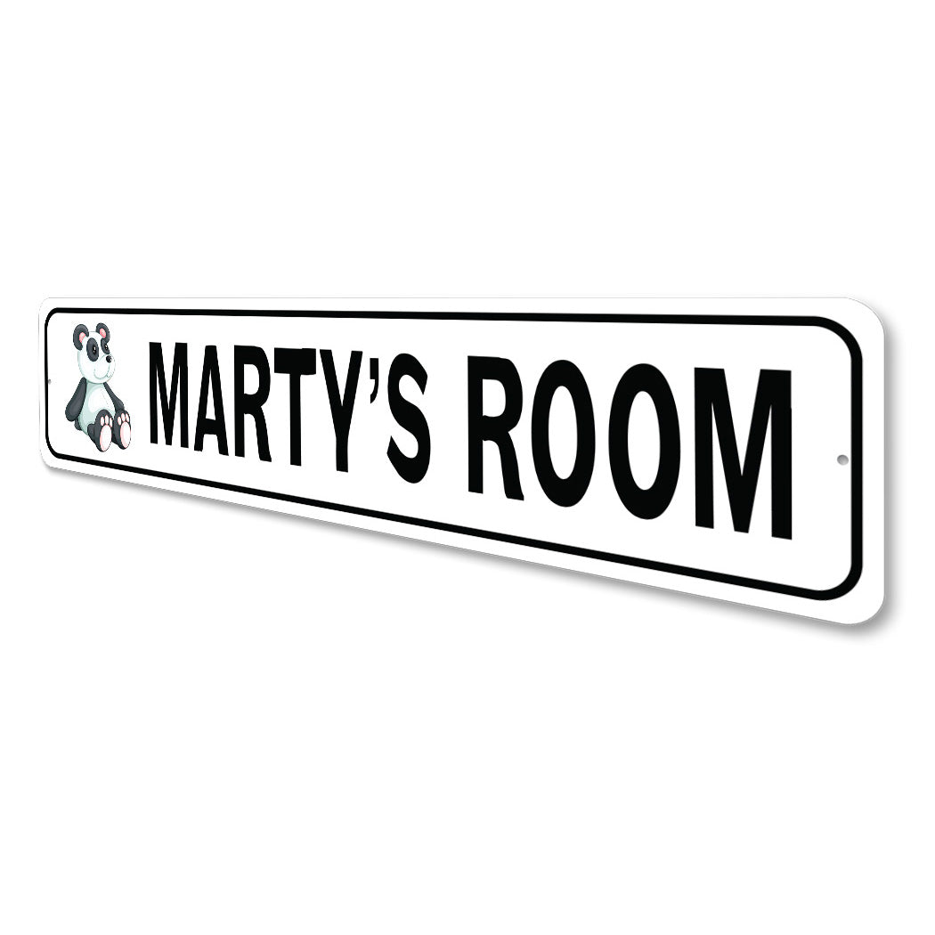 Kid Panda Room Sign