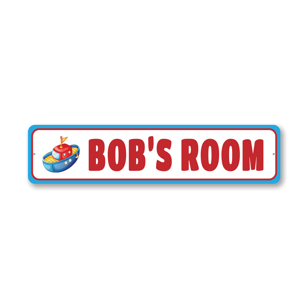Kid Boat Lover Metal Sign