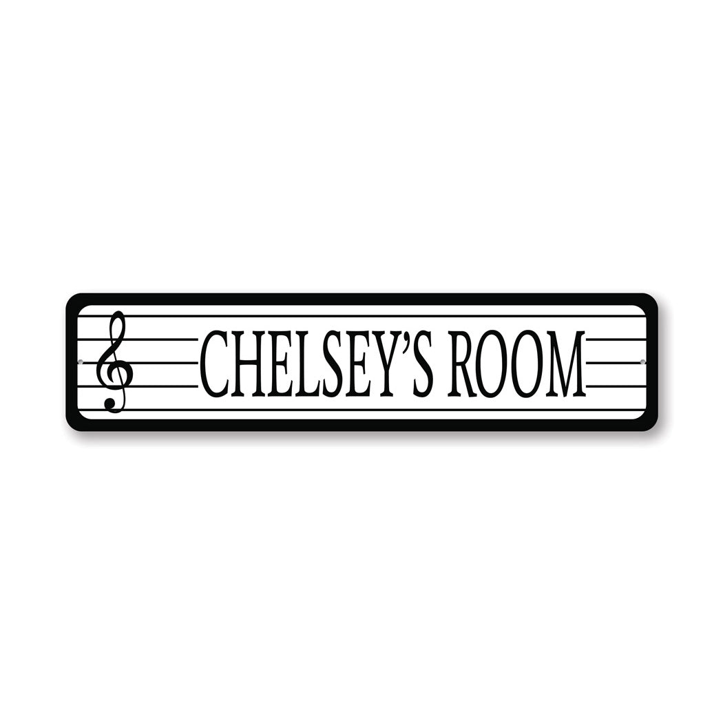 Kid Singing Room Metal Sign