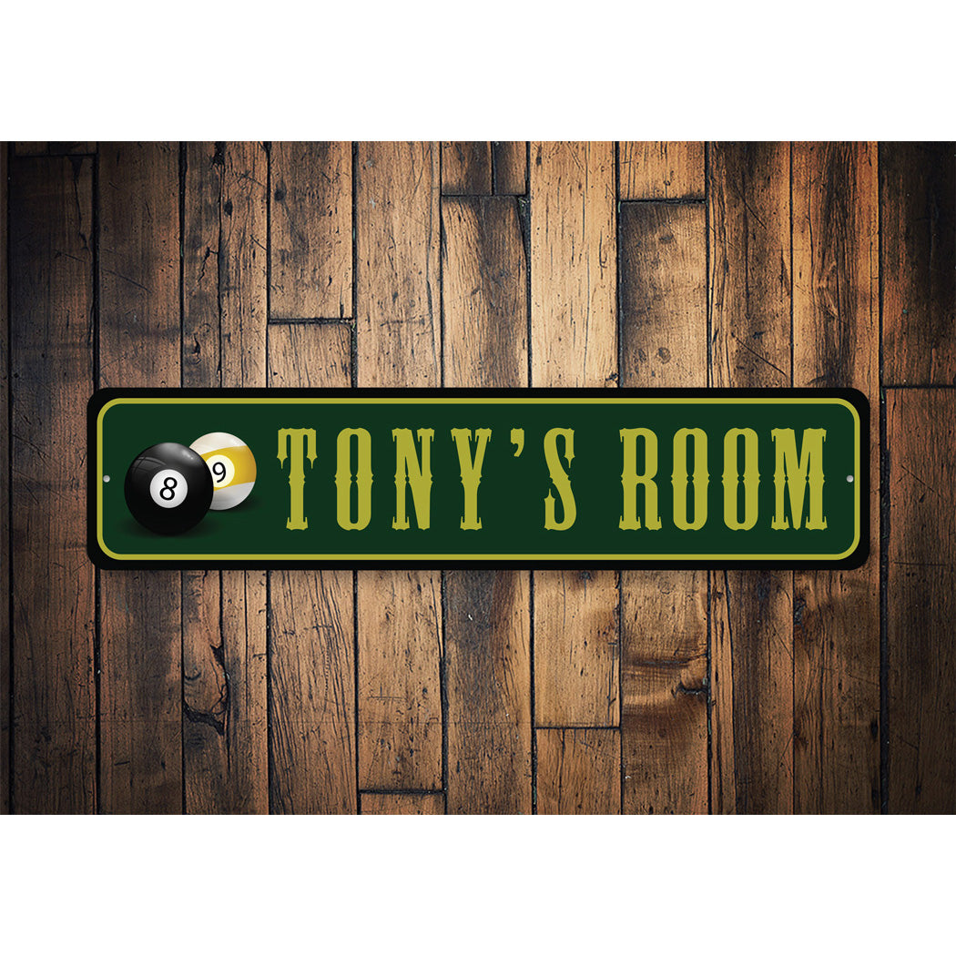Kid Billards Room Sign