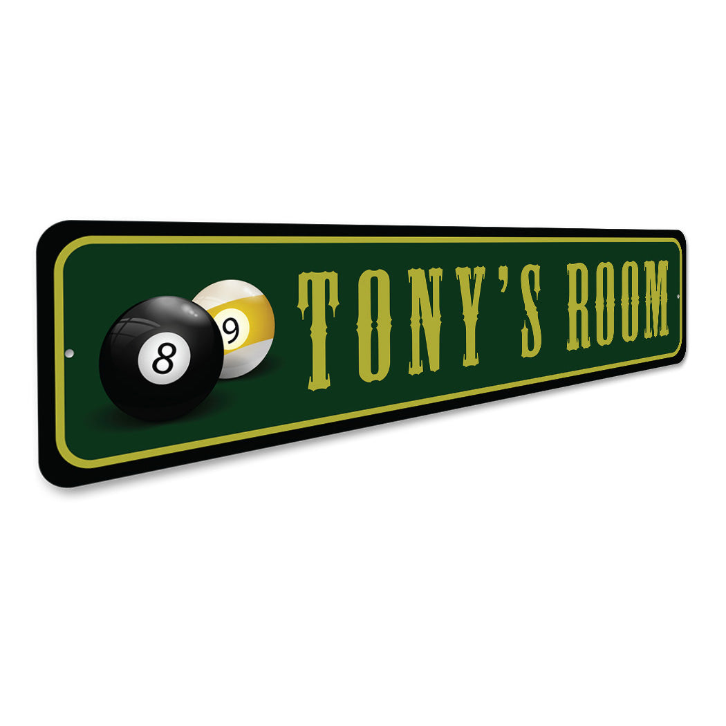 Kid Billards Room Sign