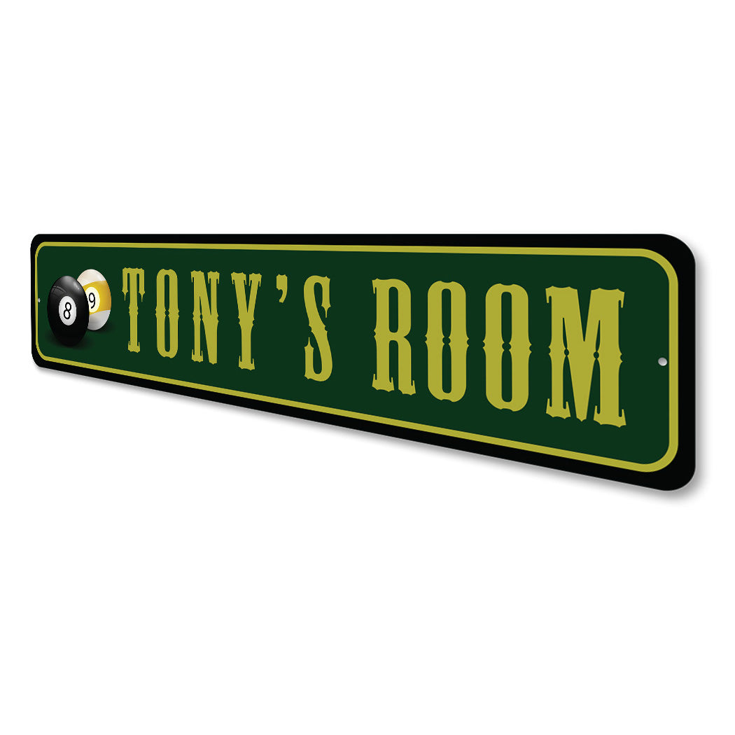 Kid Billards Room Sign
