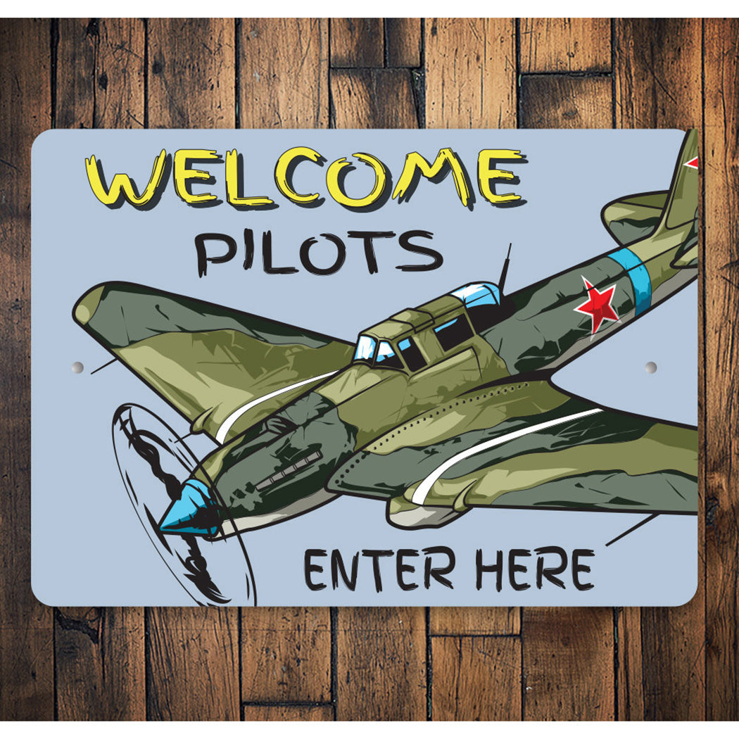 Welcome Skyhawks Sign