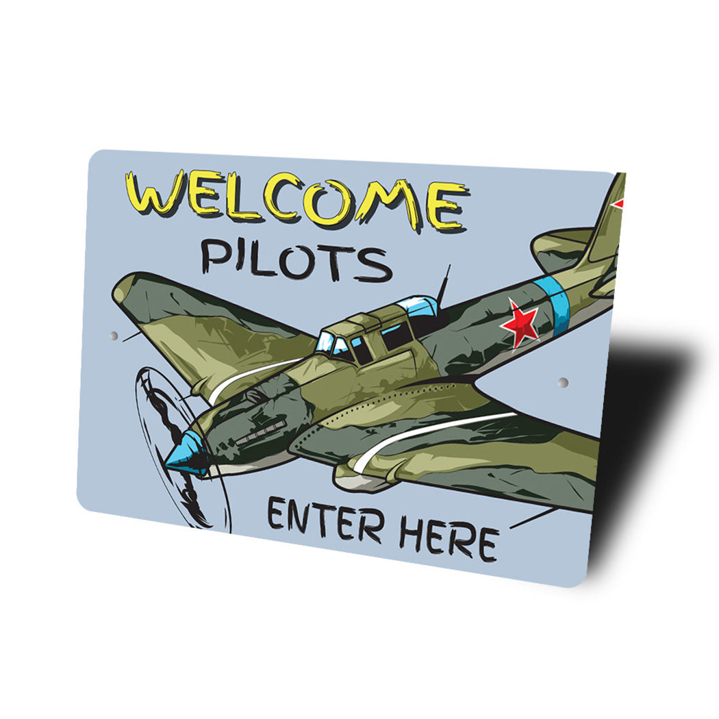 Welcome Skyhawks Sign